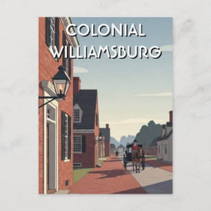 Colonial Williamsburg Virginia Souvenir Postcard