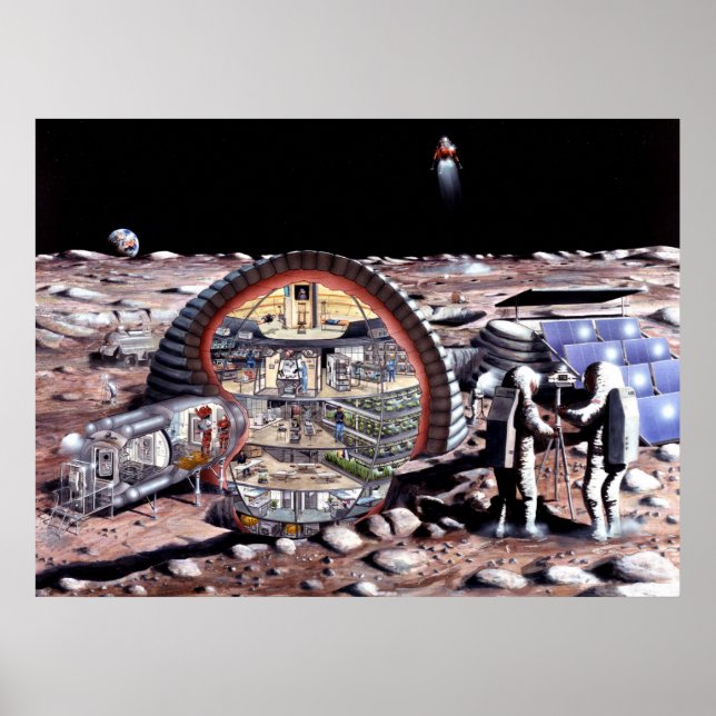 Colonisation of the Moon Poster (Front)