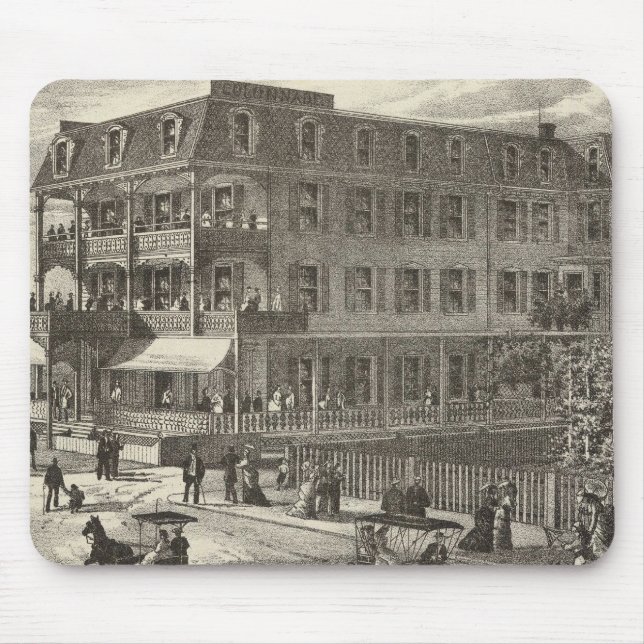 Colonnade House, Atlantic City Mouse Mat (Front)