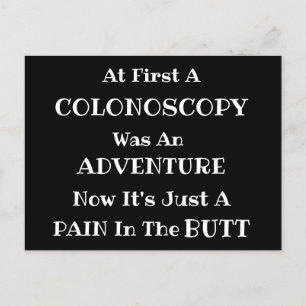 Colonoscopy Adventure Postcard