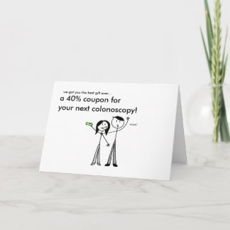 Colonoscopy Birthday Card