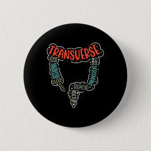 Colonoscopy Gi Funny Endoscopy Nurse Colon Anatomy 6 Cm Round Badge