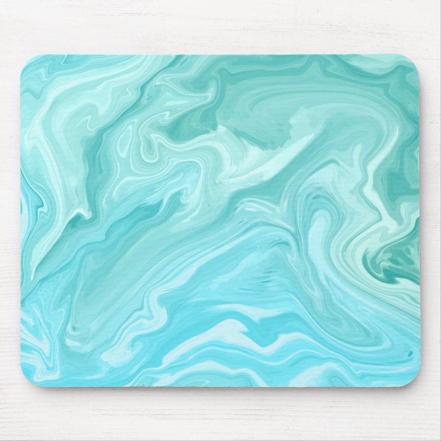 Coloprful Blue Abstract Mouse Mat (Front)