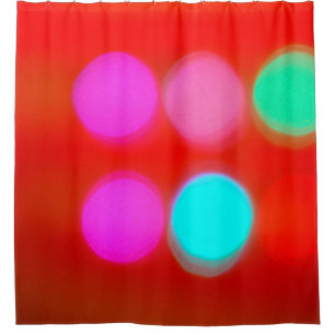 Color Abstract Blurred red background bokeh lighti Shower Curtain