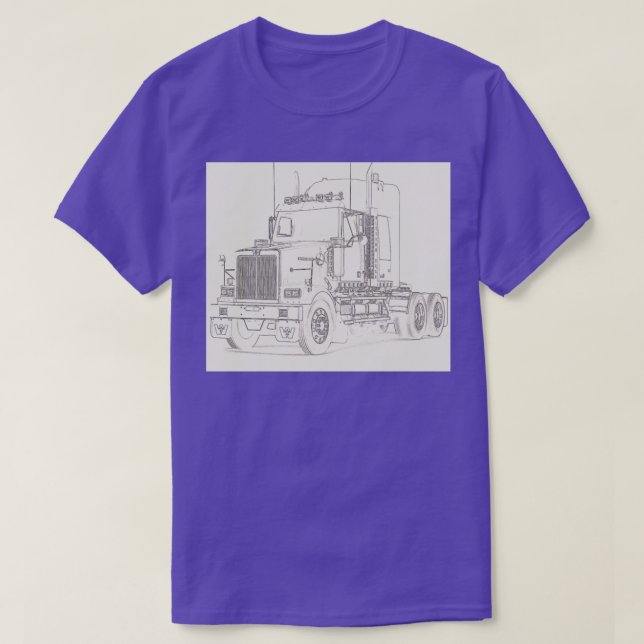 Color abstract Truck 18 T-Shirt (Design Front)