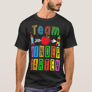 Color Back To School Team Kindergarten Teachers St T-Shirt