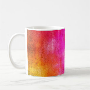 Color background. Grunge red blue and yellow paint Coffee Mug