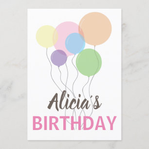 COLOR BIRTHDAY  PARTY INVITATION. TEMPLATE NAME