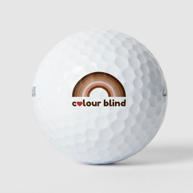 Color blind love rainbow golf balls (Front)