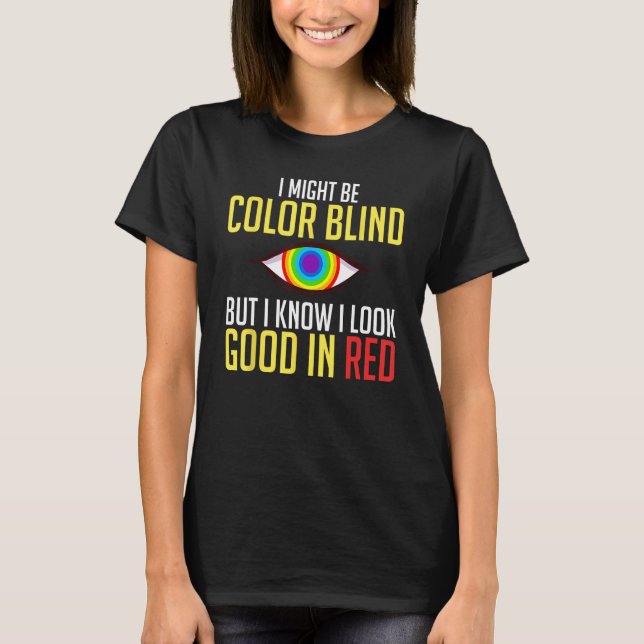 Color Blind Test  Glasses Visions T-Shirt (Front)