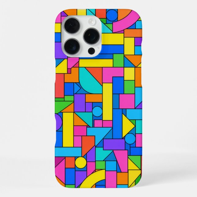 Color Block Disorder iPhone Case (Back)