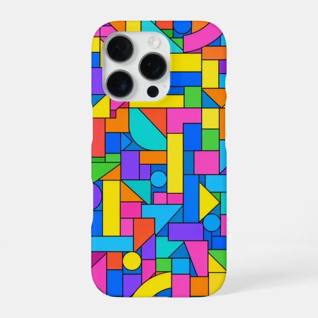 Color Block Disorder iPhone Case (Back)