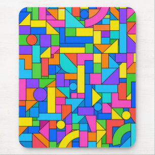 Color Block Disorder Mouse Mat