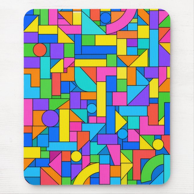 Color Block Disorder Mouse Mat (Front)