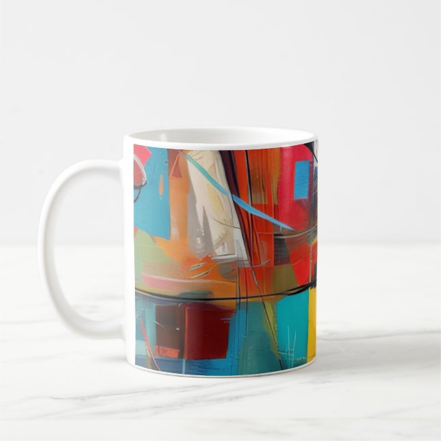 Color Block Jazz Coffee Mug (Left)