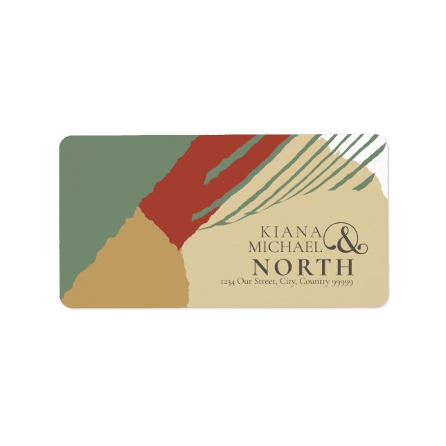 Color Block Wedding Autumn ID740 Label (Front)