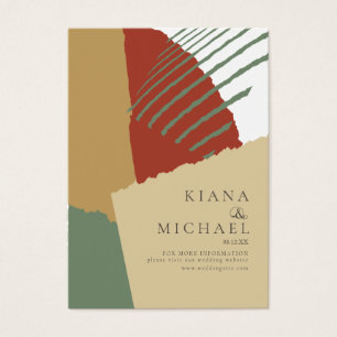 Color Block Wedding Website Autumn ID740