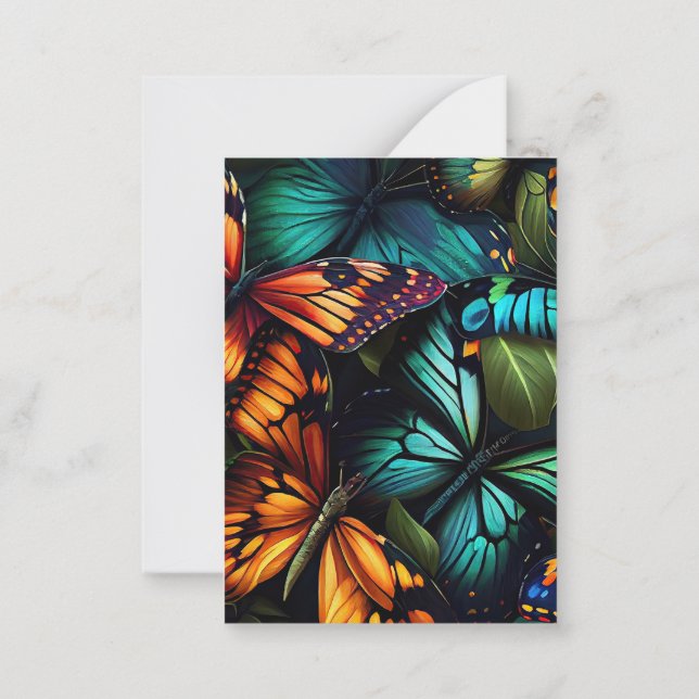Color Burst–Butterflies in Motion Card (Back)