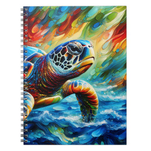 Color burst Turtle Journey Notebook