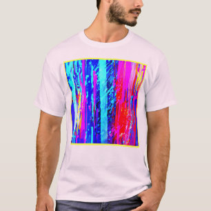 Color Bursting Pattern T-Shirt