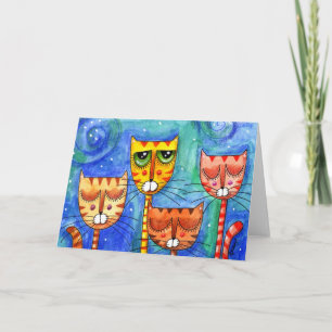 Color Cats - Greeting Card