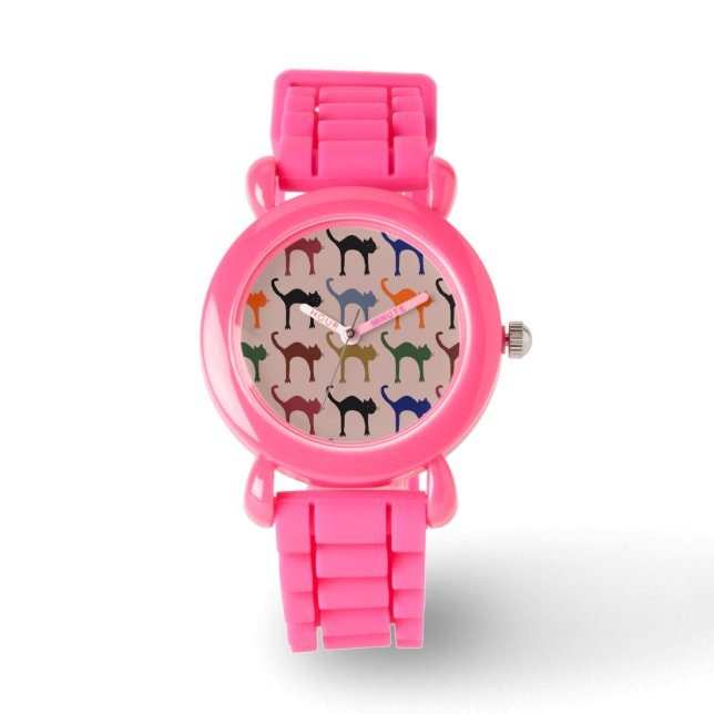 color cats hour watch (Front)