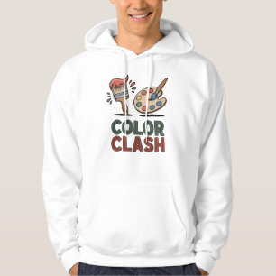 Color Clash – Bold Painter’s Palette & Brush Hoodie