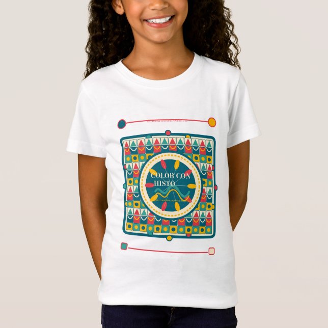 Color Con Historia Abstract Art  T-Shirt (Front)