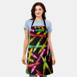 Color Crayon Elementary School Teacher Mug Apron