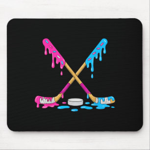 Color Drip Hockey Sticks Youth Tee Funny Ice-hocke Mouse Mat