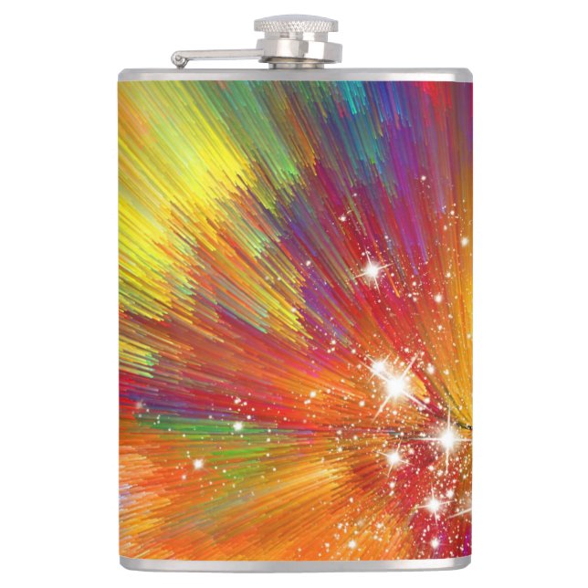 Color Explosion Hip Flask (Front)