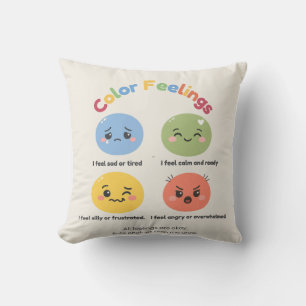 Color Feelings Pillow™ – Kid-Friendly Emotional Cushion