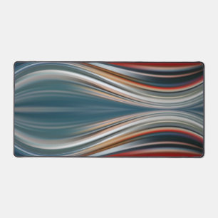 Color flow pattern on desk mat