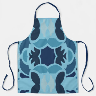 Color Fun Blue Collage Apron