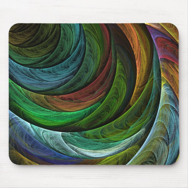 Color Glory Modern Abstract Art Pattern Elegant Mouse Mat (Front)
