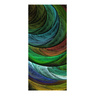 Color Glory Modern Abstract Art Pattern Elegant Rack Card