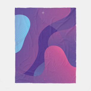 Color gradient background design. Abstract geometr Fleece Blanket