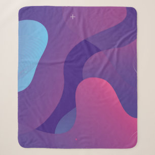 Color gradient background design. Abstract geometr Sherpa Blanket