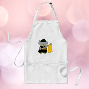 Color Guard Cat Black and Yellow Gold Standard Apron