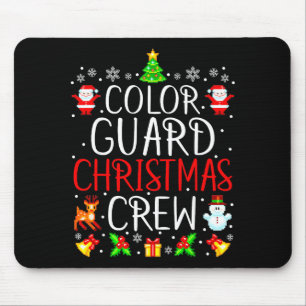 Color Guard Christmas Crew Matching Xmas  Mouse Mat