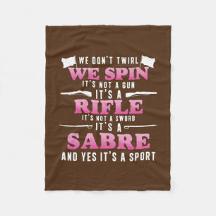 Color Guard Flag Corps Marching Band  Fleece Blanket