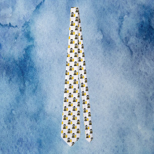 Color Guard Gray Cat Black and Yellow Tie