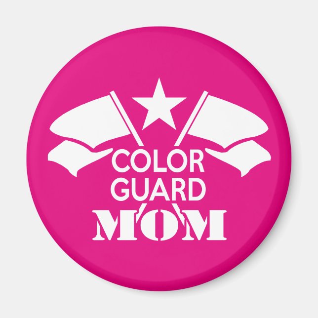 Color Guard Mom Magnet (Front)