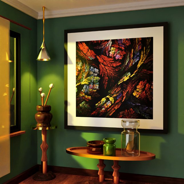 Color Harmony Abstract Art Poster (Color Harmony Abstract Art Poster)