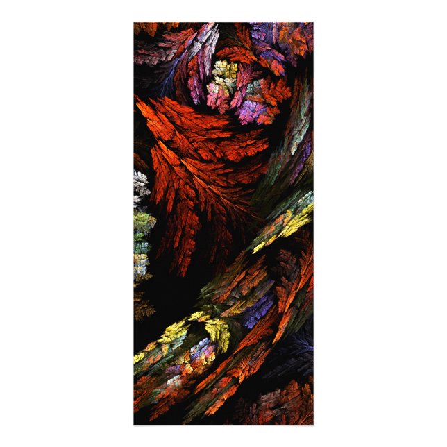 Color Harmony Abstract Art Rack Card (Front)