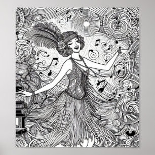 COLOR IT YOURSELF! Adult Coloring Book Poster