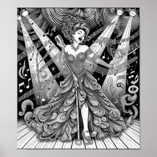 COLOR IT YOURSELF! Adult Coloring Book Poster