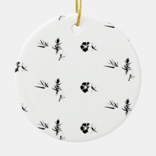 Color Latest Custom TextLogo Ceramic Ornament