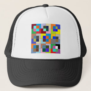 COLOR Maze  : Happy Graphics Trucker Hat