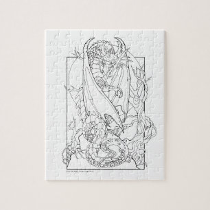 COLOR ME! Make your own unique gift item Jigsaw Puzzle